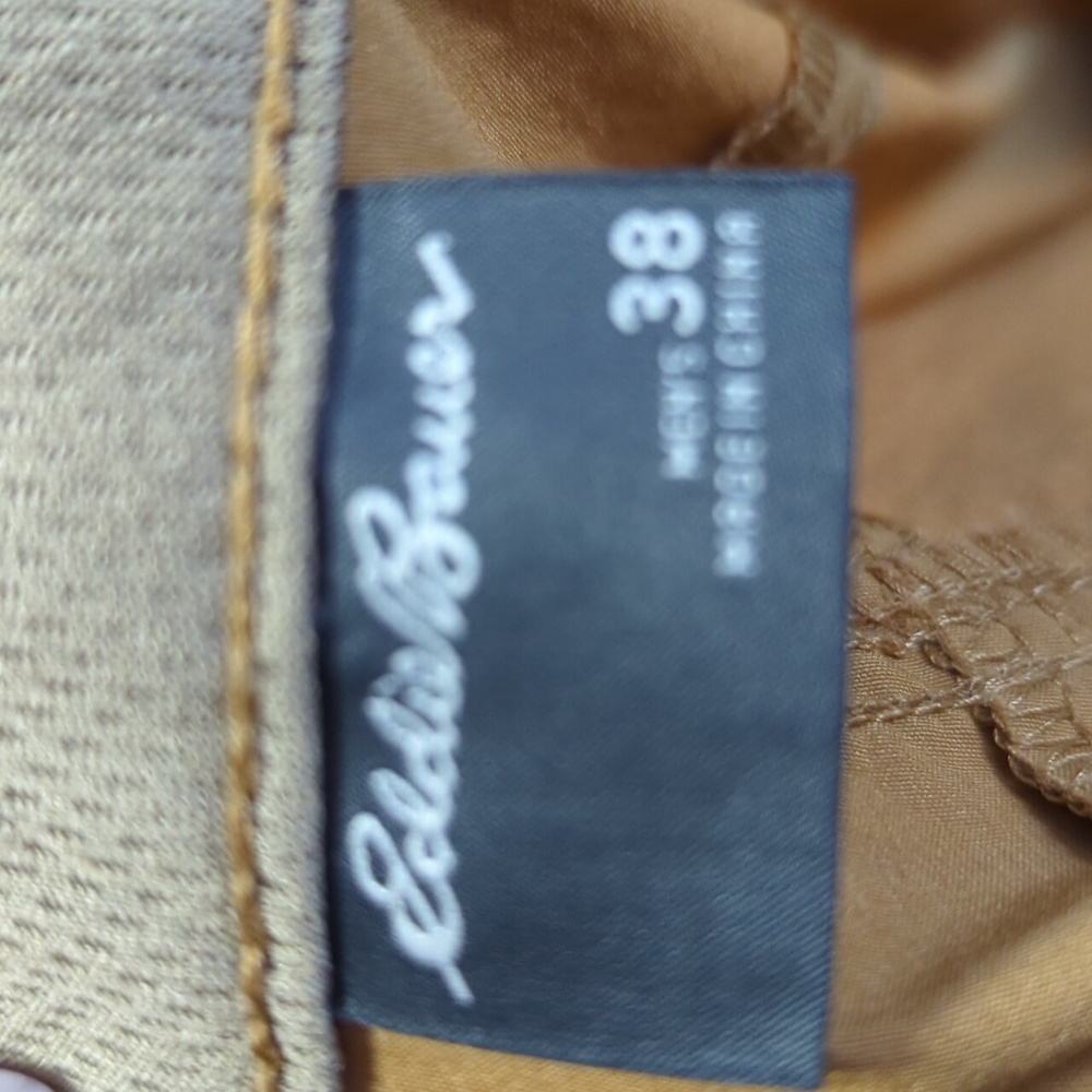 Eddie Bauer Nylon Stretch Burlwood Brown Shorts Waist 38 - Picture 9 of 11